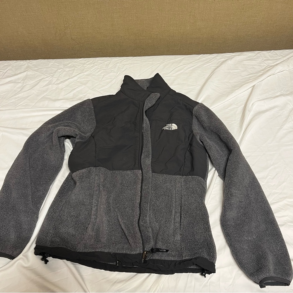 North Face Gray Fleece Zip Up